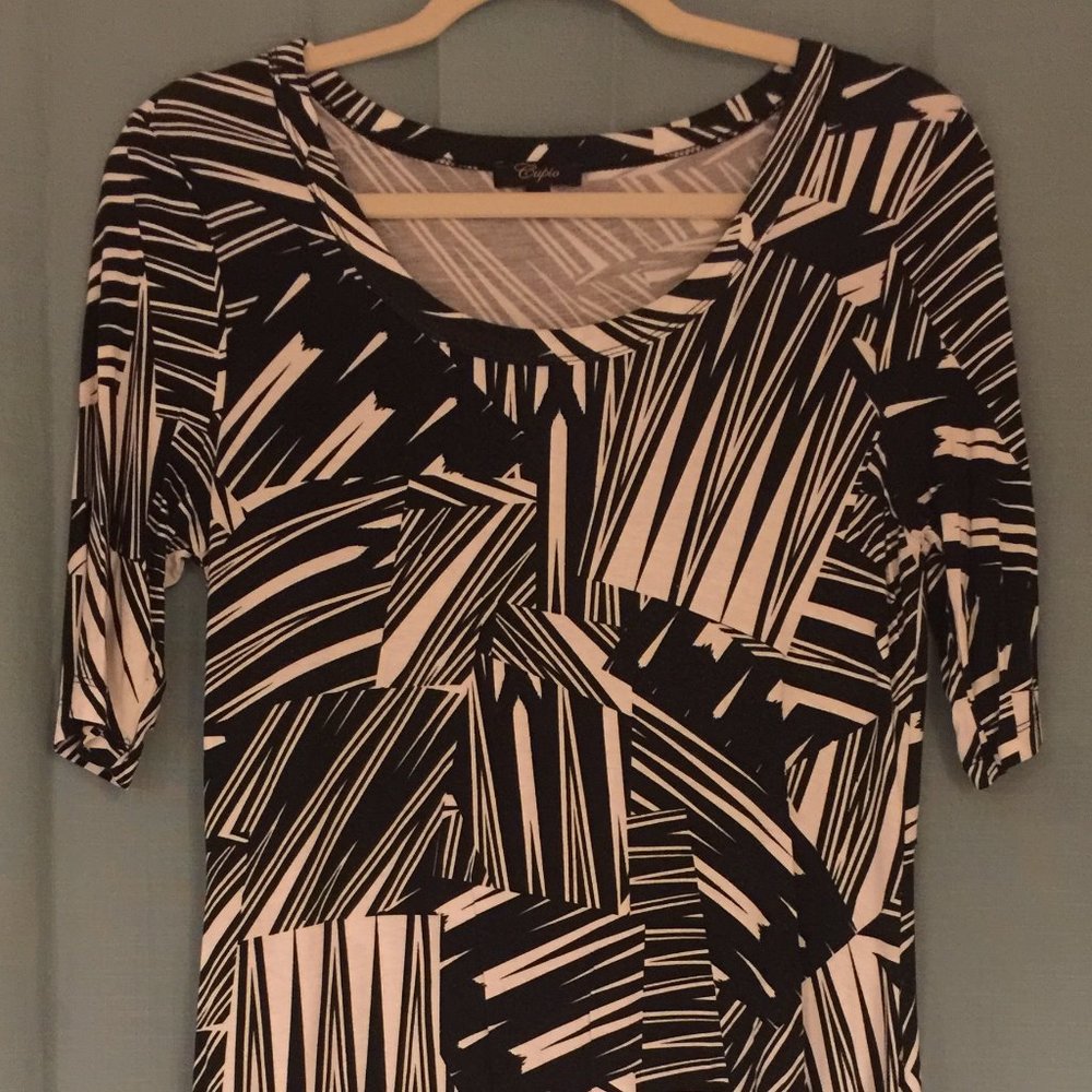 Cupio Black & White Tunic